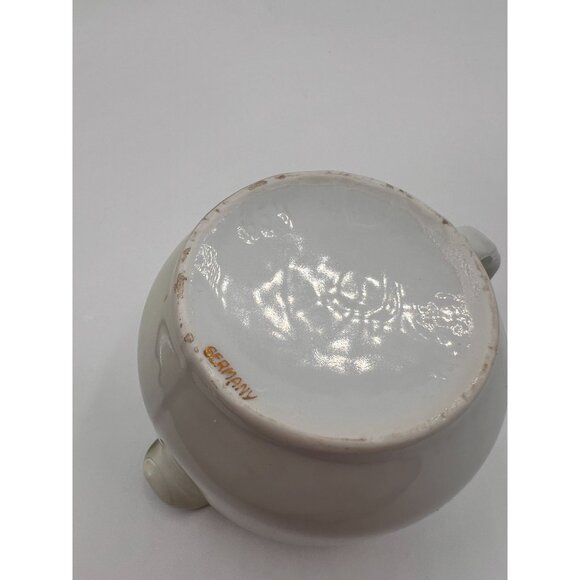 Vintage Floral Creamer & Sugar Bowl Set - Hand-Painted Porcelain - Germany - Picture 7 of 16